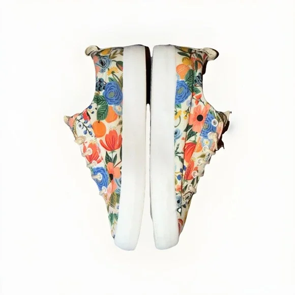 Keds x Rifle Paper Kickback Citrus Garden Party Sneakers Lace Up Size 7 - Picture 4 of 8